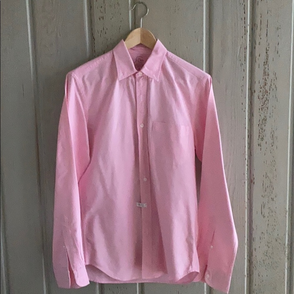 J. Crew pink lightweight Oxford